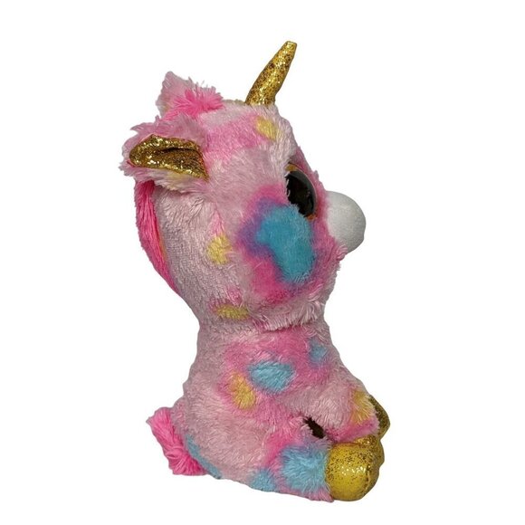 Ty Beanie Boos Fantasia Pink Unicorn Plush Stuffed Animal 2019 6.5" - Picture 2 of 6